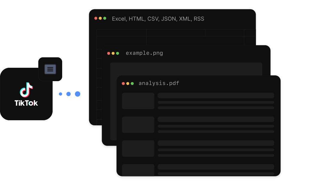 TikTok Transcript Generator illustration