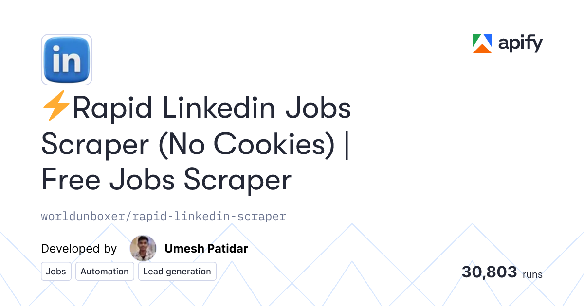 Rapid LinkedIn Jobs Scraper