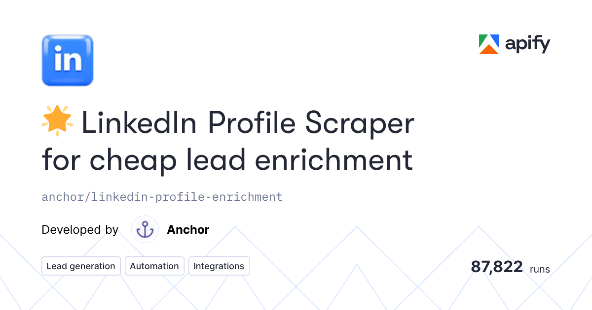 LinkedIn Profile Scraper