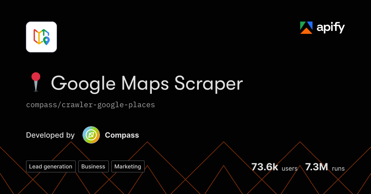 Acotprmaps Rasmussen Issues · 📍 Google Maps Scraper · Apify