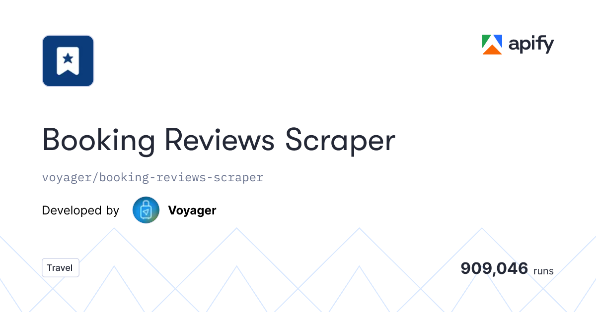 Booking Reviews Scraper
