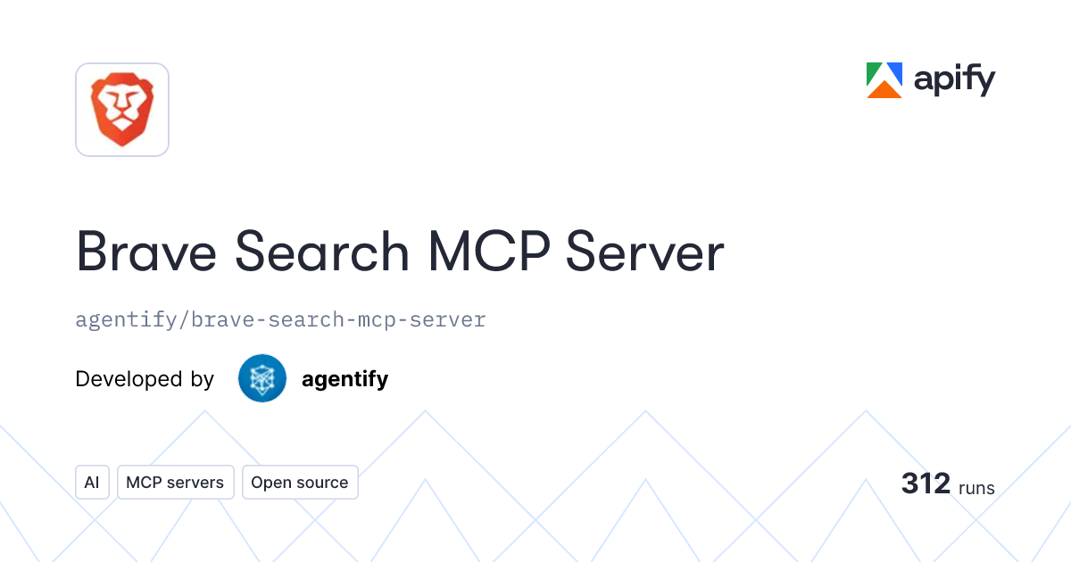 Brave Search MCP Server