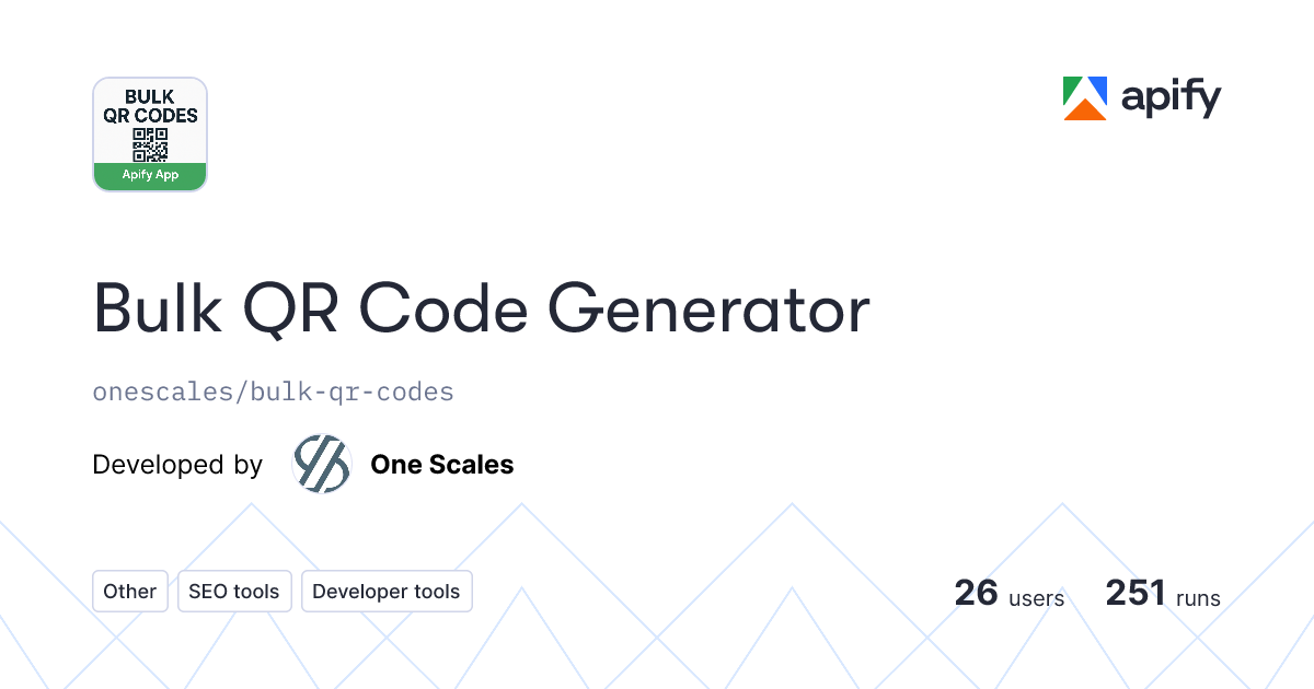 Issues ยท Bulk QR Code Generator | Create Multiple QR Codes Instantly ...