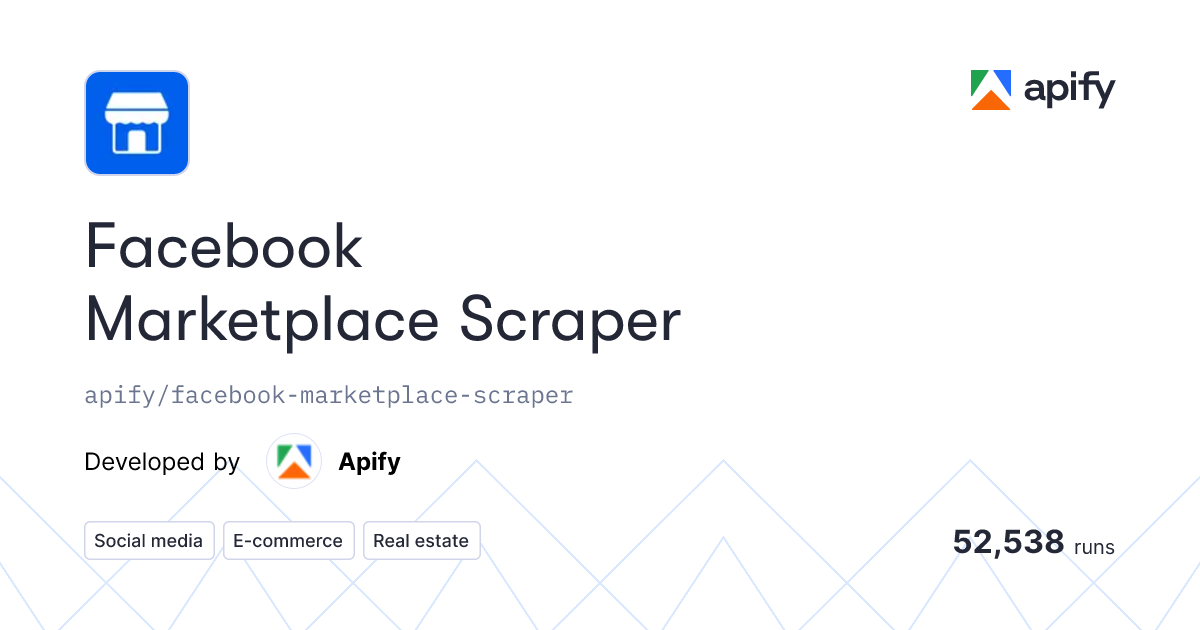 Facebook Marketplace Scraper