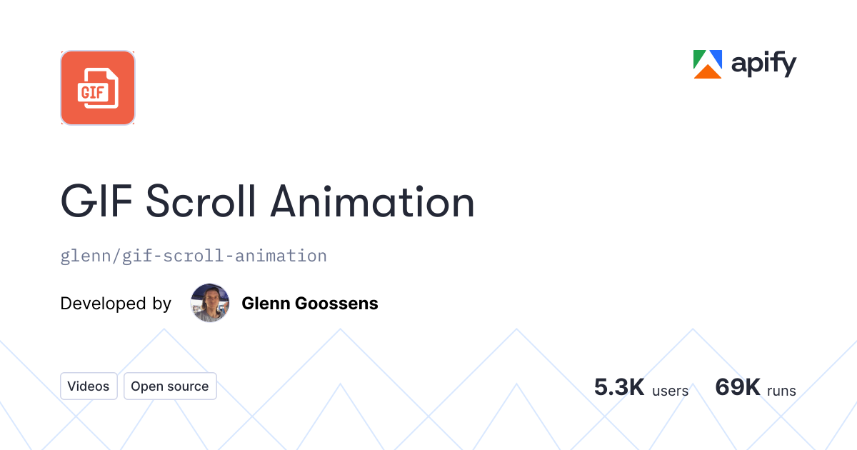 Create animated GIFs of any scrolling web page · Apify