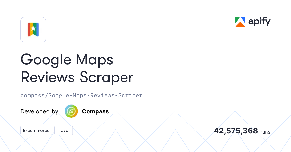 Google Maps Reviews Scraper