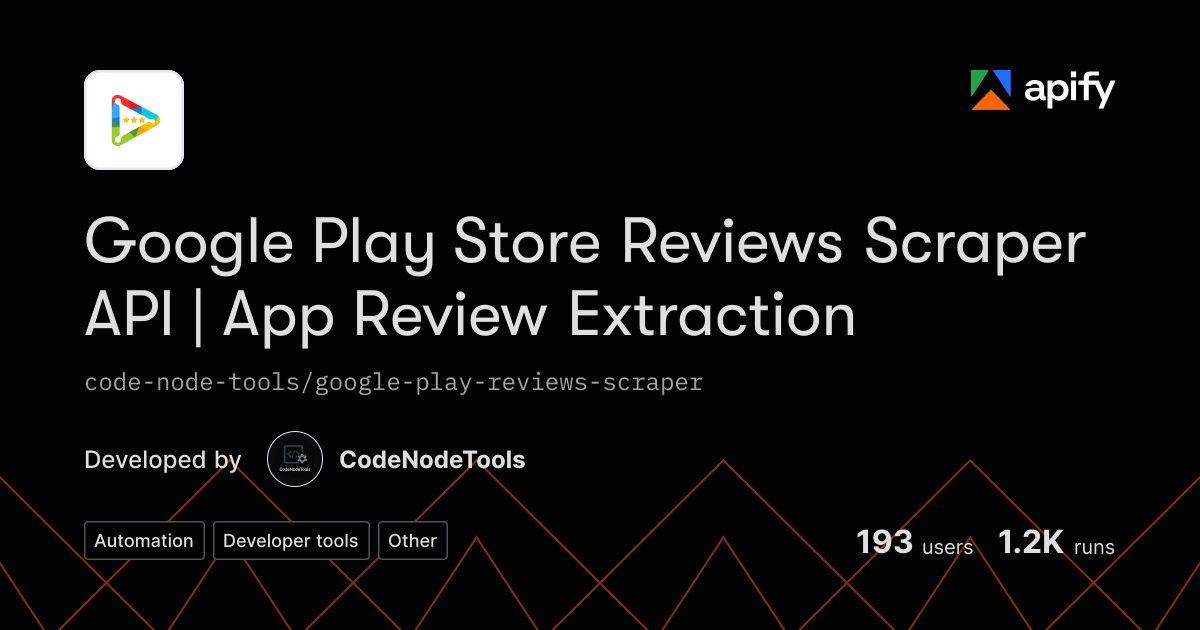 Generative Python Code Google Play Store Reviews Scraper API | App Review Extraction API in ...
