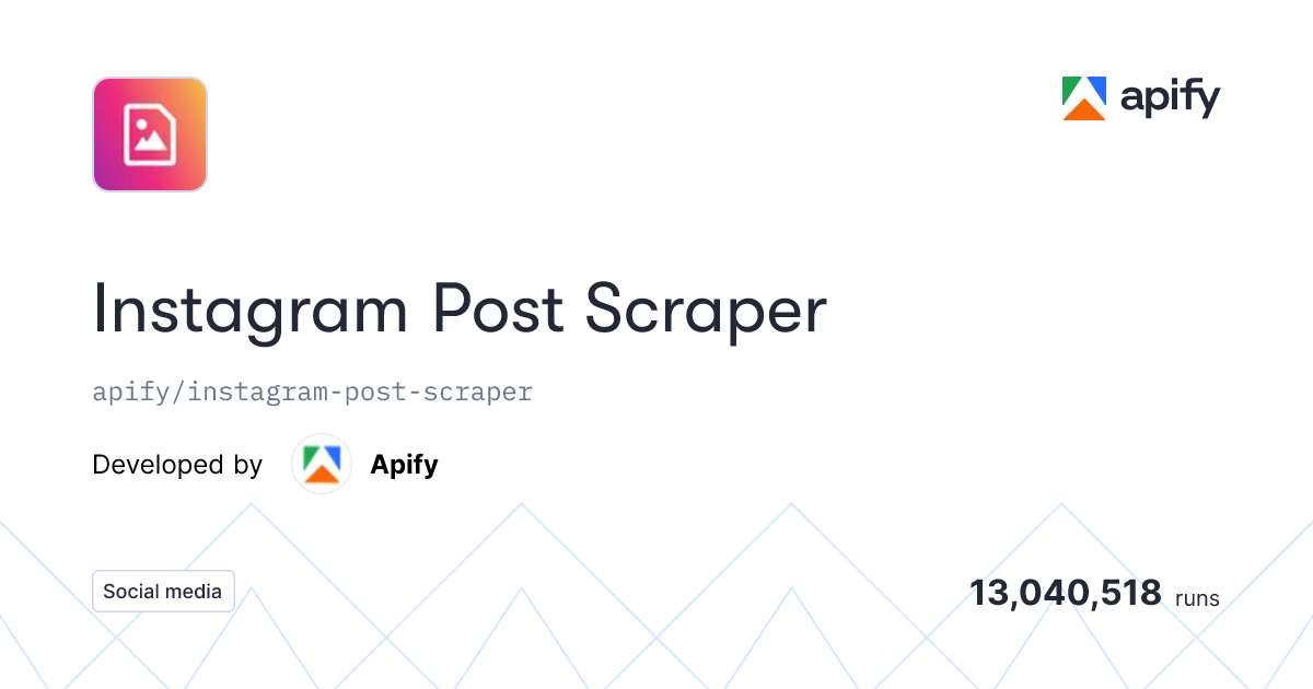 Instagram Post Scraper Logo