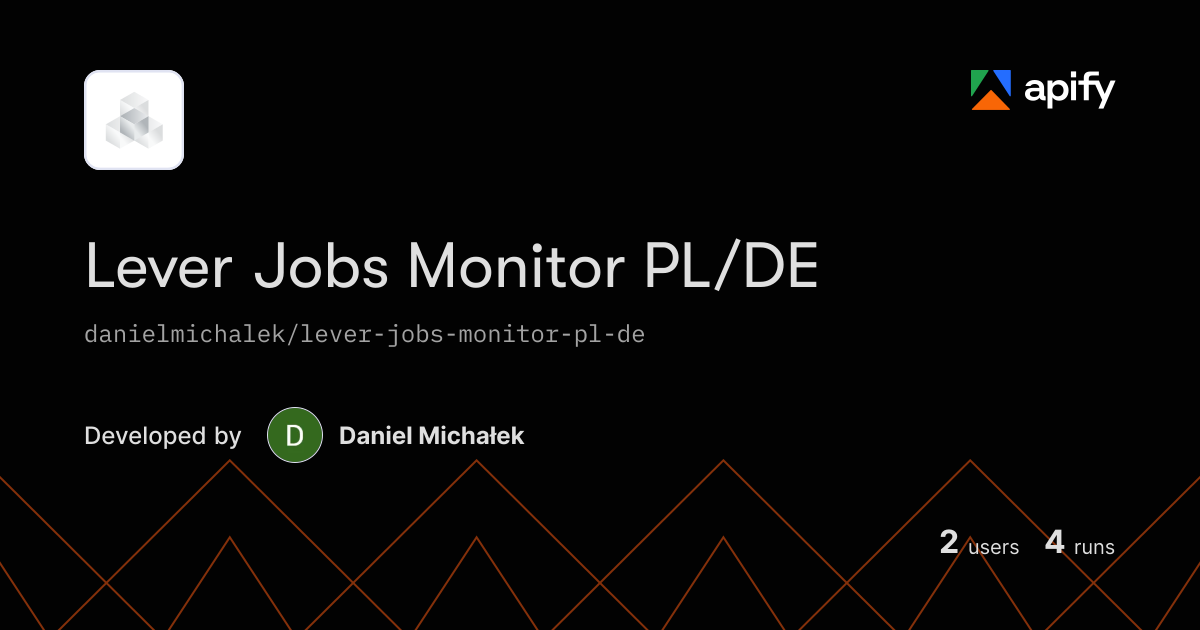 Output Lever Output · Lever Jobs Monitor | Poland & Germany Job Changes · Apify