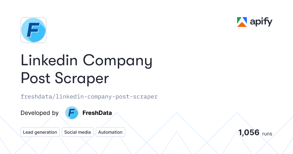 Linkedin Company Post Scraper