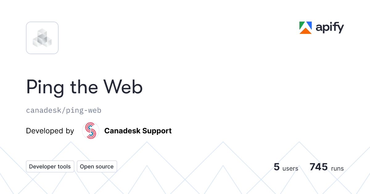 Ping the Web API in Python · Apify