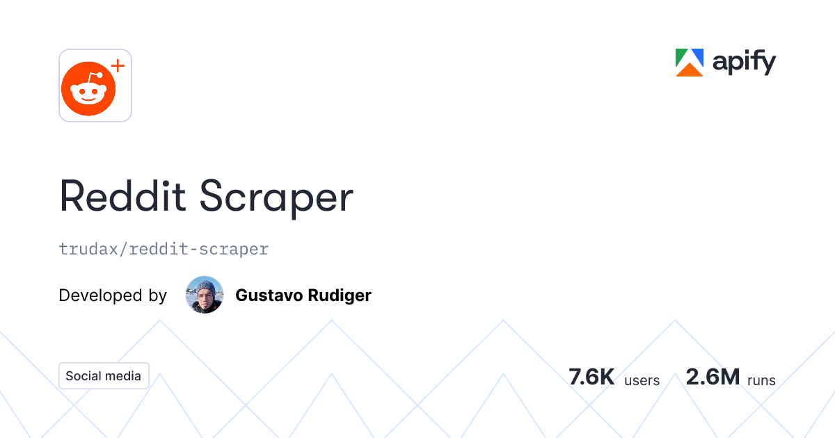 Issue Scraping more than 1000 Results · Issues · 🤖 Reddit Scraper · Apify