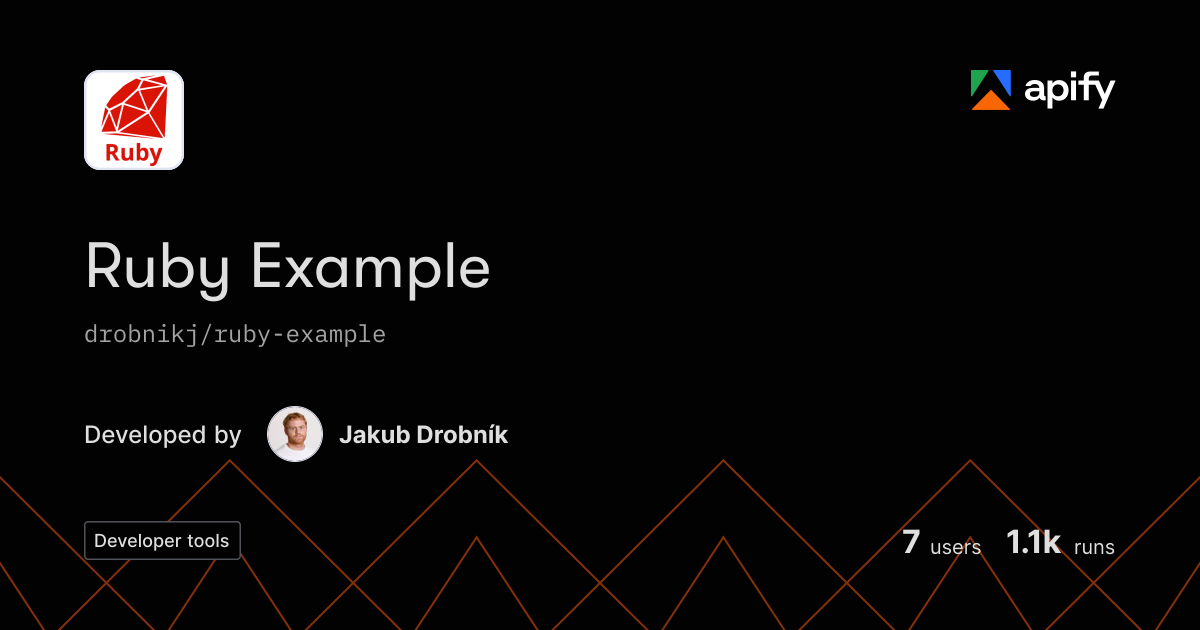 I Ruby Api Ruby Example API in JavaScript · Apify