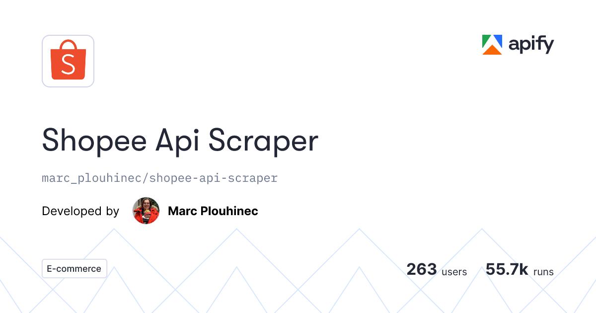 Shopee Api Scraper · Apify