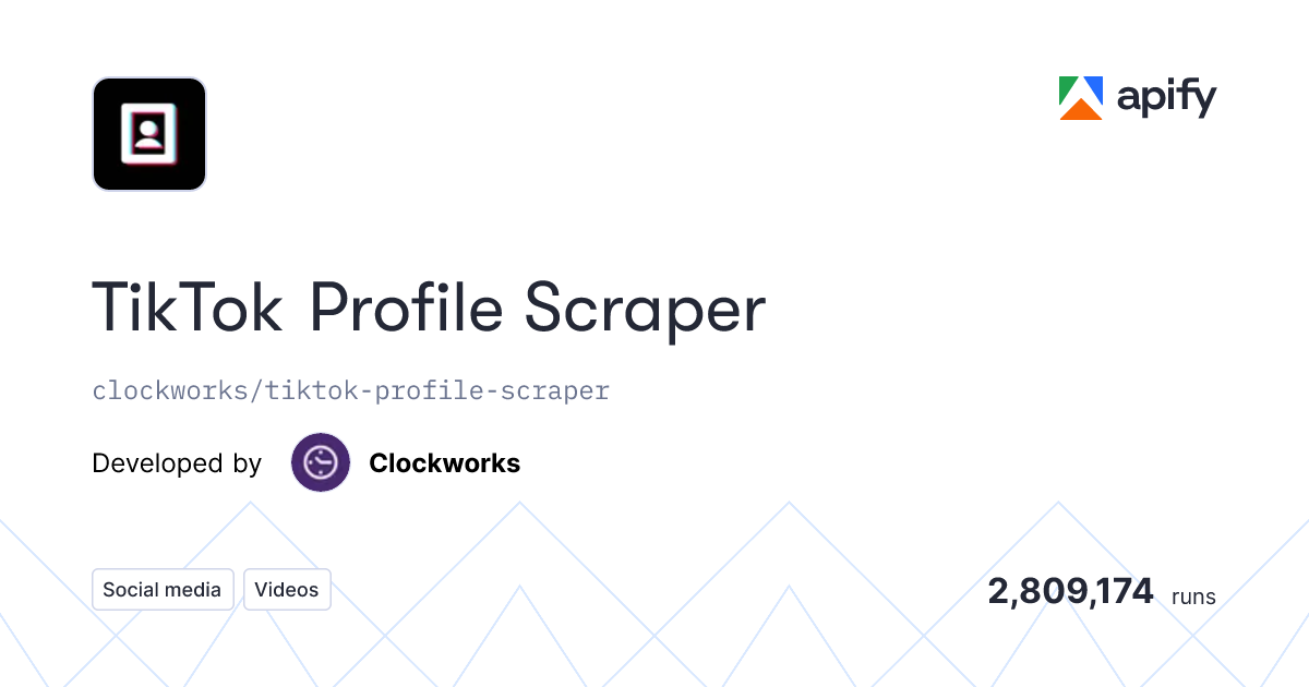 TikTok Profile Scraper