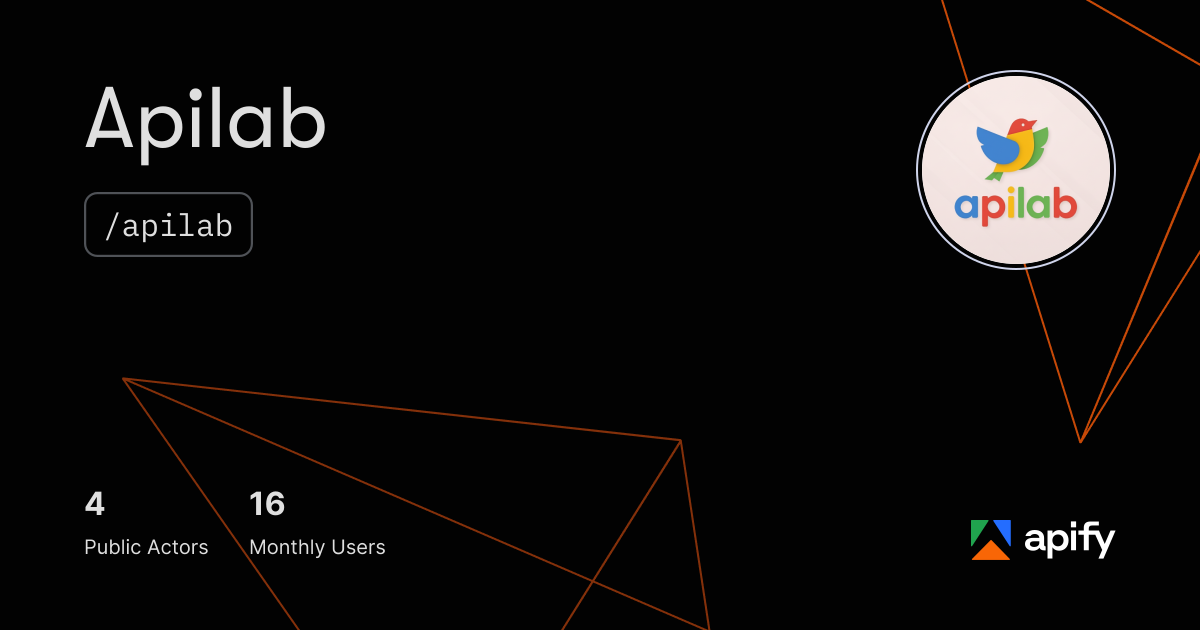 Apilab (apilab) · Apify