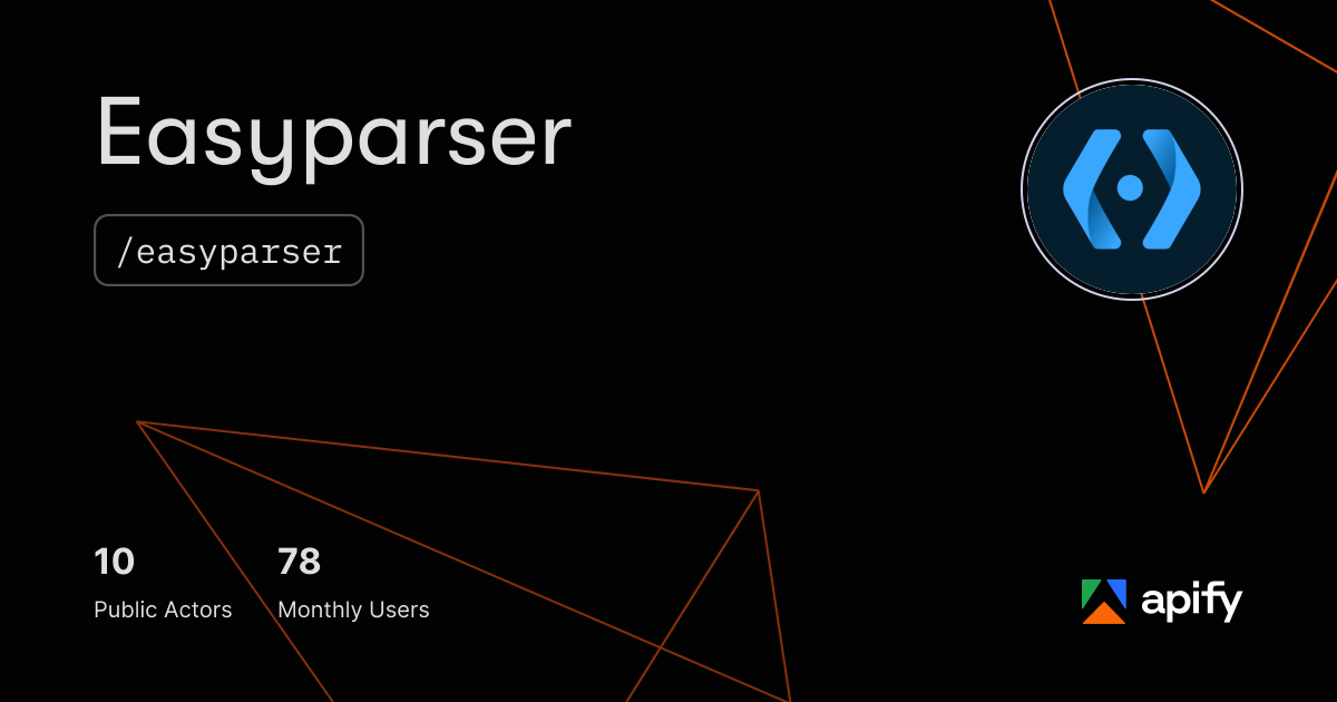 Easyparser (easyparser) · Apify