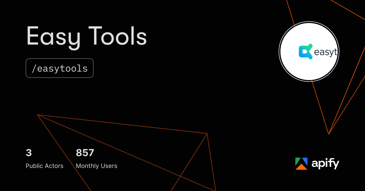 Easy Tools (easytools) · Apify