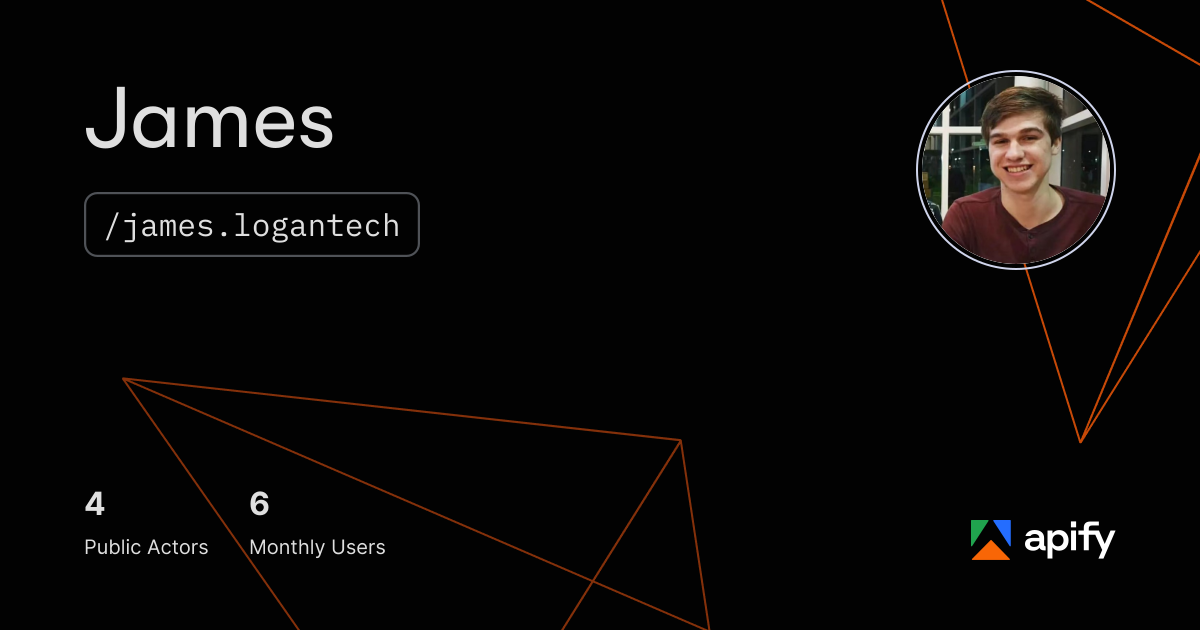 James (james.logantech) · Apify