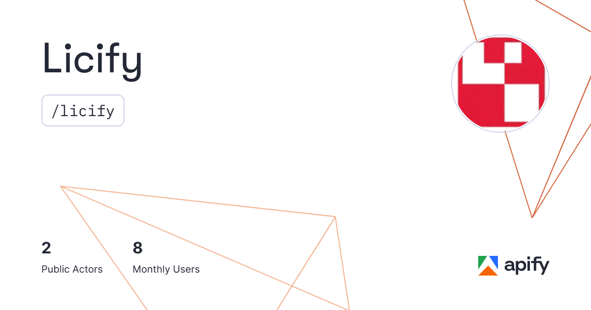 Licify (licify) · Apify
