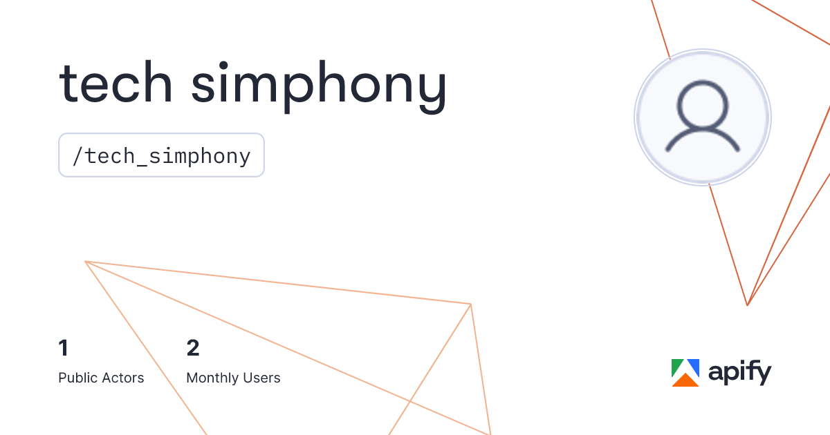 tech simphony (tech_simphony) · Apify
