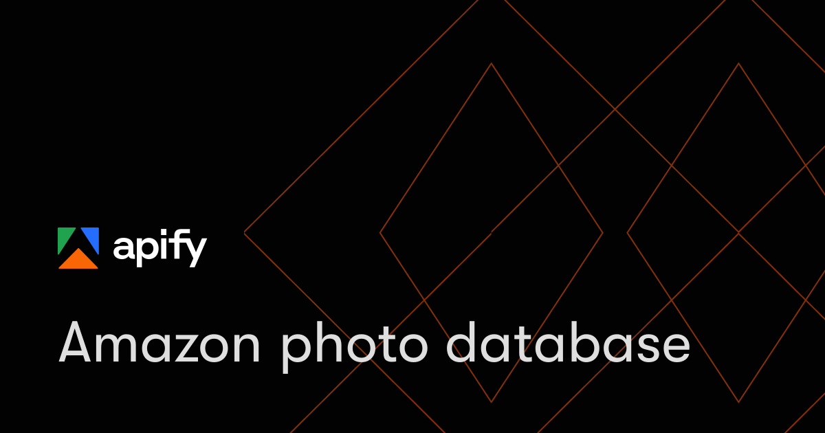 Amazon photo database · Apify