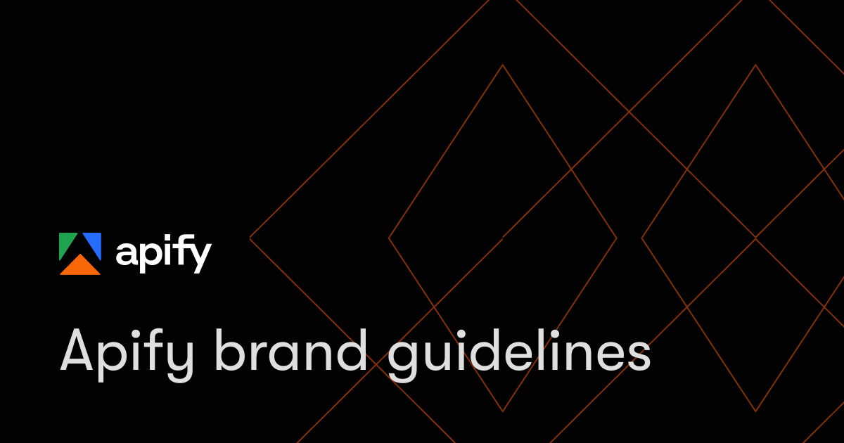 Apify brand guidelines · Apify