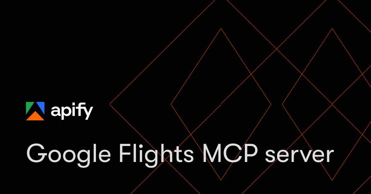 Google Flights MCP server · Apify