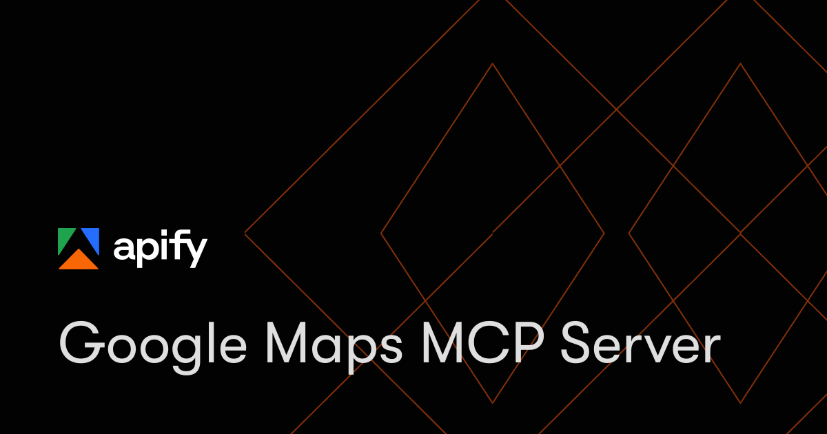 Google Maps MCP Server · Apify