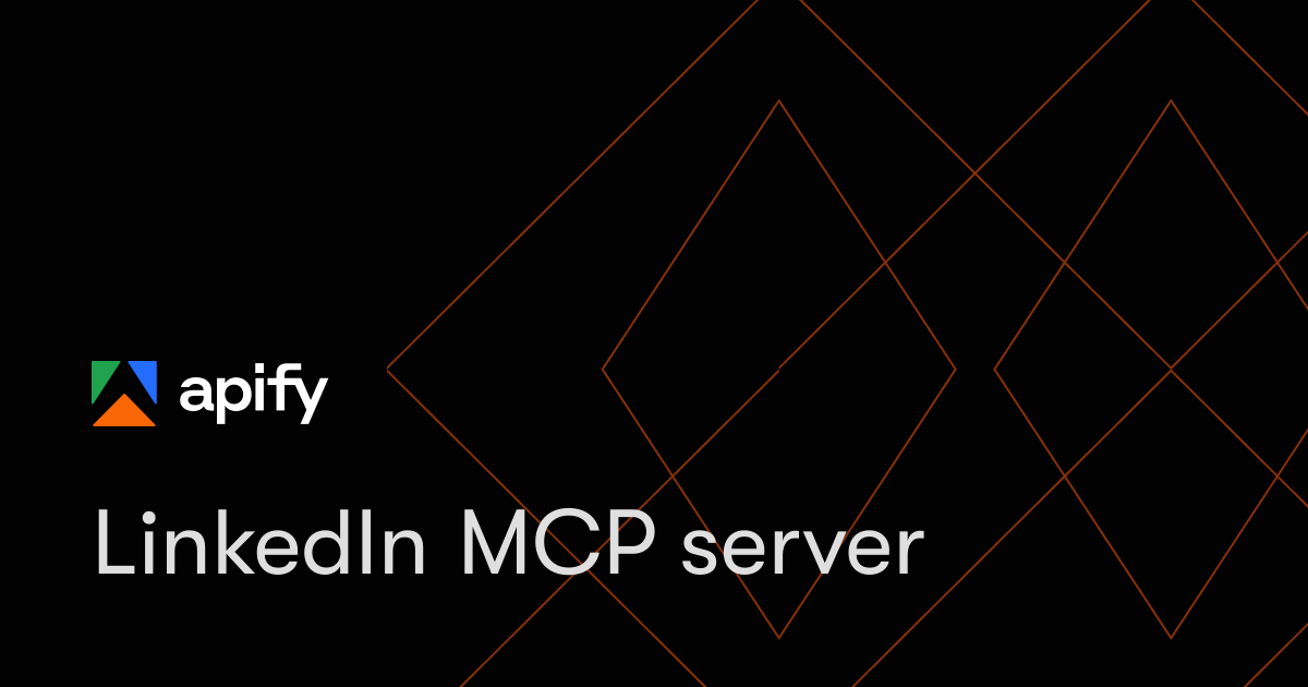 LinkedIn MCP server · Apify
