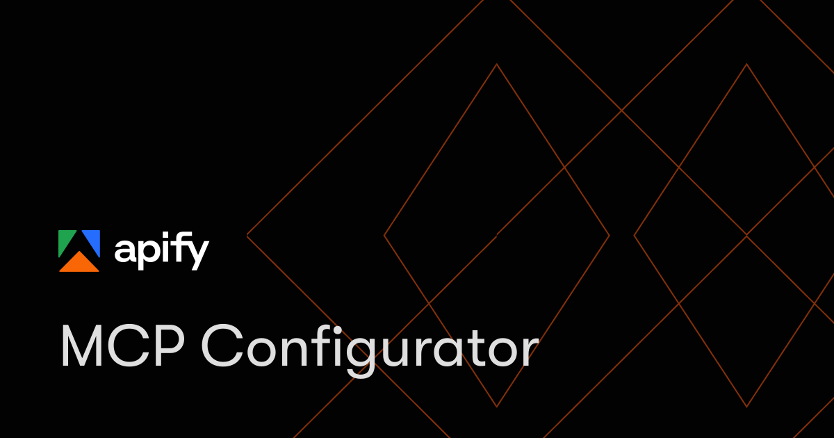 MCP Configurator · Change log · Apify