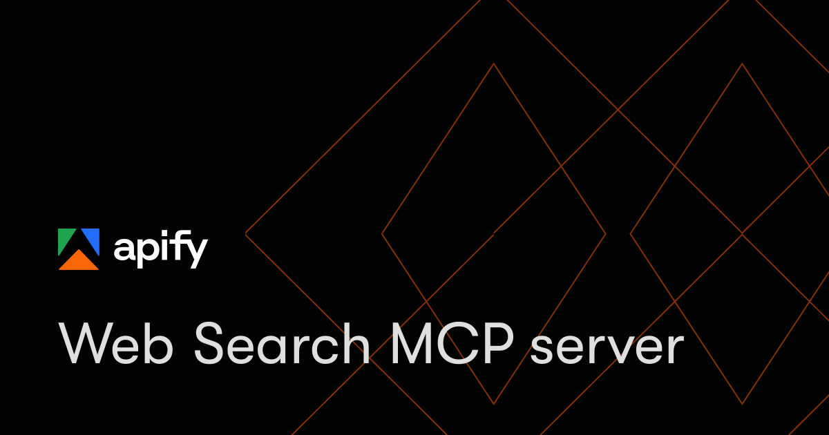 Web Search MCP server · Apify