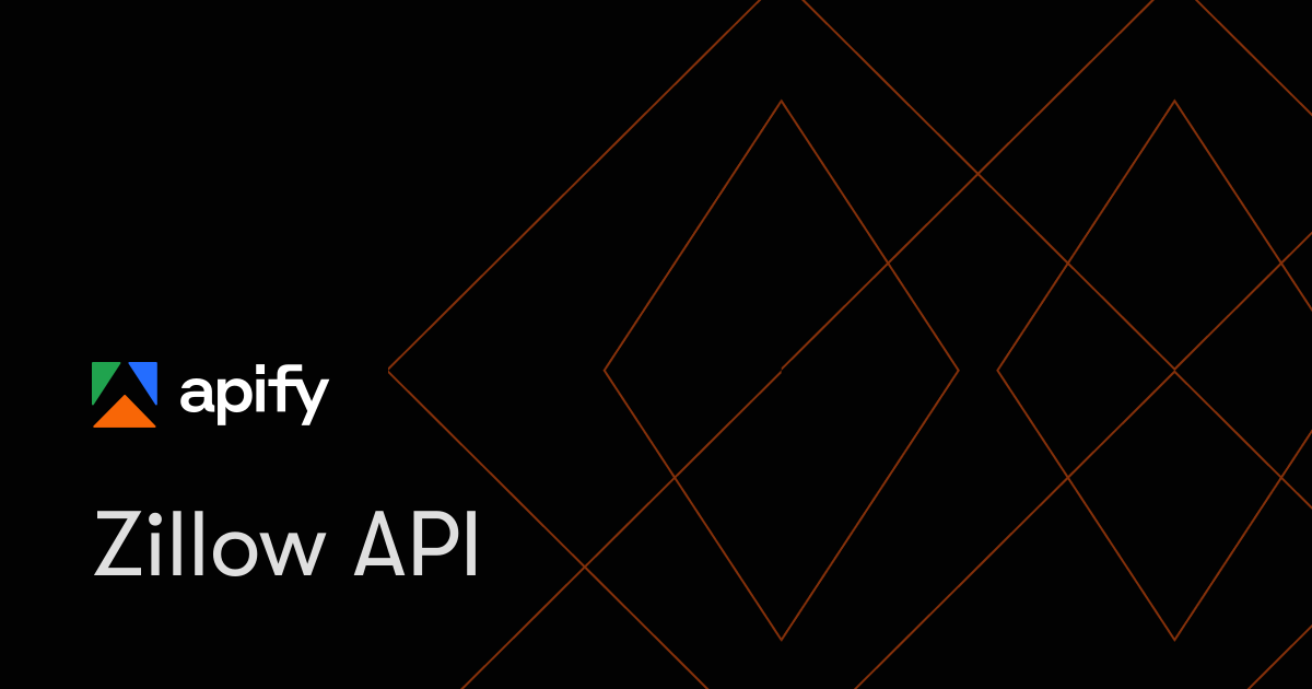 Zillow API · Apify