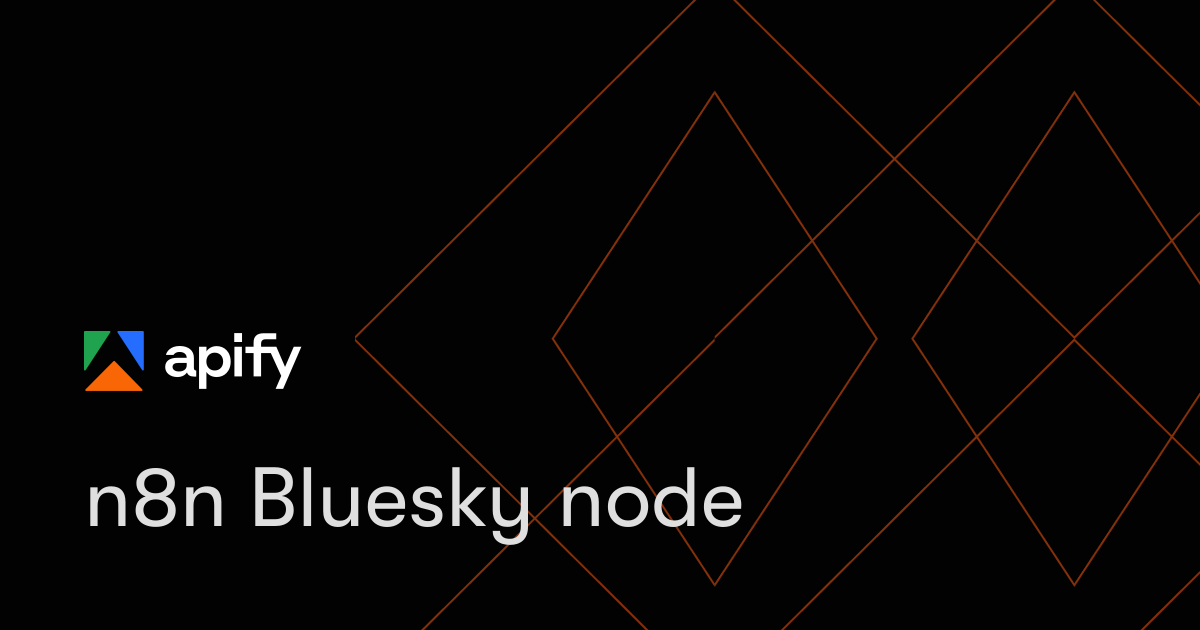 n8n Bluesky node · Apify