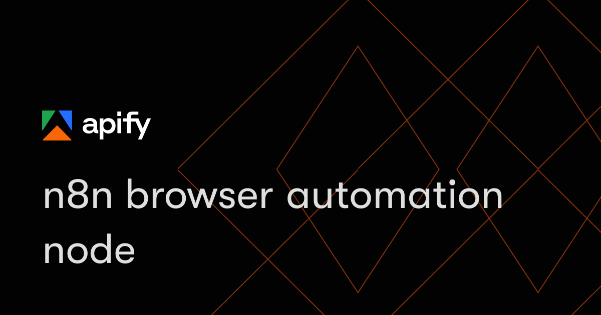 n8n browser automation node · Apify