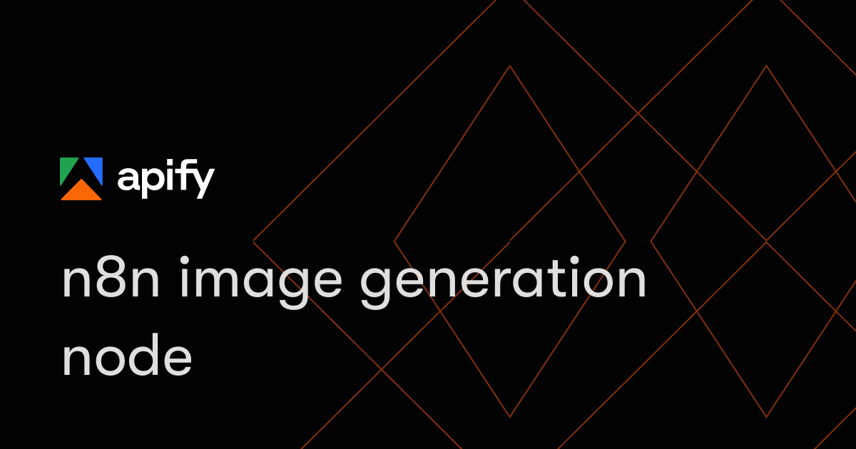 n8n image generation node · Apify