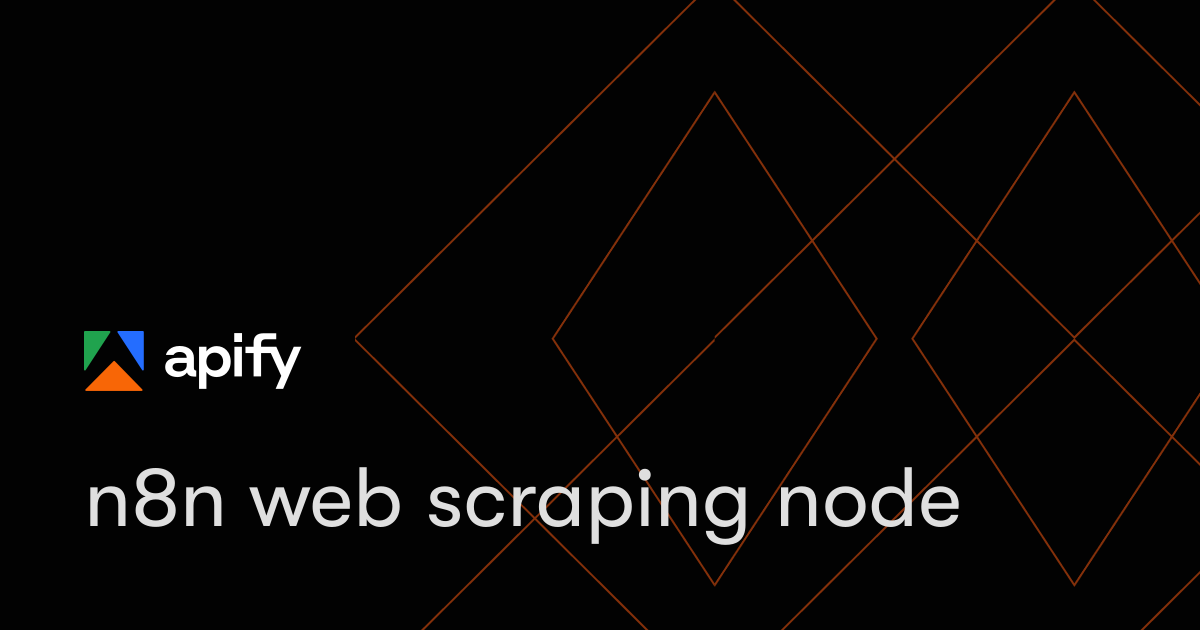 n8n web scraping node · Apify